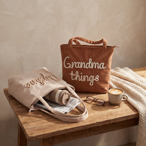 Personalized Mom Tote Bag – Custom Name Corduroy Diaper Bag, Stylish Mommy Bag, Baby Shower Gift
