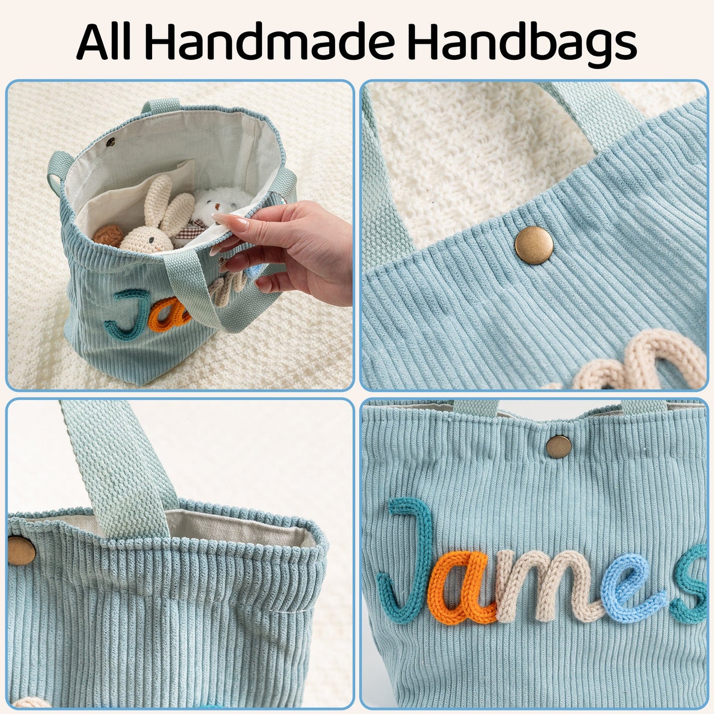 Personalized Kids Handbag – Custom Name Mini Bag for Toddlers