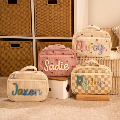 Personalized Kids Lunch Bag | Embroidered Name Insulated Lunch Box for School & Toddlers