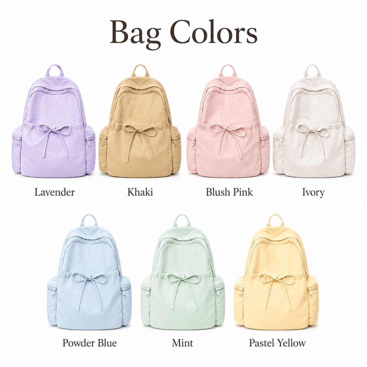 Personalized Girls Bow Backpack | Custom Name School Bag